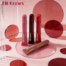 Fit Colors 唇油，保湿唇彩，持久滋润，镜面般妆效，完美的节日礼物 - 彩色 - 查看 10