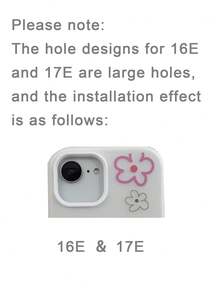 1 pieza Funda de teléfono magnética 2 en 1 con diseño de flores de primavera, funda de teléfono para parejas en el Día de San Valentín, apta para iPhone 17 Pro Max/16 Pro Max/15 Pro Max/13/15/16/17 Pro/14/11, funda protectora de teléfono con diseño de flores de moda 2 en 1 magnética - Blanco - Ver 5