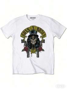 Camiseta unisex Guns N' Roses Slash - Blanco - Ver 9