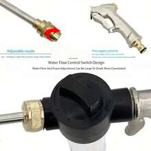 一套25英尺-150英尺3节可伸缩花园水管，带喷枪，轻便、不易弯曲、不漏水、柔性清洁水管 - A - 查看 8