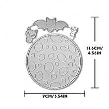 Creative Bat Planet Dies, DIY Scrapbooking Album And Embossing Stencil, Greeting Card Making Tool, Card Paper Cutting Crafts ,Gift Card Making Template Die Cuts. - Silver - View 9