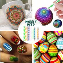 13pcs Mandala Stencil Tool Set, DIY Dotting Painting Supplies Combo Including Dotting Pens, Templates - 13-piece Mandala Tool Set - View 5