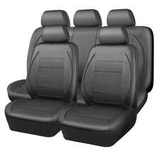 9pcs/4pcs Set Universal Leather Car Seat Covers With Airbag Compatibility, Zipper Design And Openings, Suitable For SUV And Truck - Style a - View 18