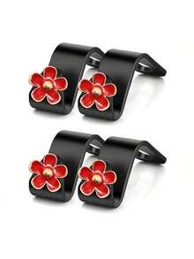 4pcs/2pcs Flower Car Seat Back Hooks, Car Rear Seat Storage Hooks, Decorative Practical Car Accessories - S Hook - View 18