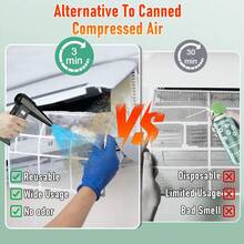 Powerful Portable Turbine Fan Blower, USB/Type-C, 2pcs 3000mAh Lithium Batteries, Strong Airflow Multi-Speed Adjustment, Suitable For Dusting (Car/Computer), Snow Removal, Leaf Blowing, Cooling, Barbecue, Powerful Adjustable Dust Blower For Gaps, Strong Violent Fan, Cooling Fan, High-Power Blower, Efficient Airflow, Essential For Home & Camping - Multifunctional Turbo Fan - View 7