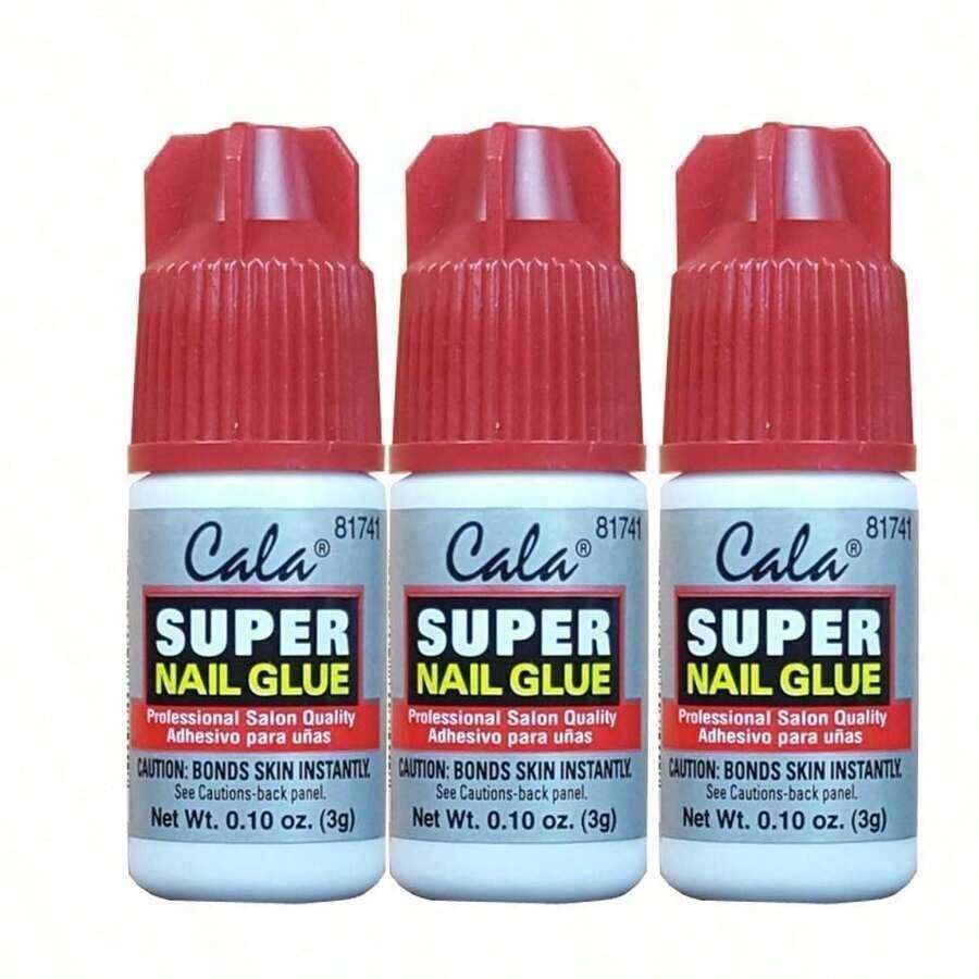 3 Bottles Nail Glue Professional Salon Quality,Quick And Strong Nail Adhesive C2DS - 1 - 查看 1