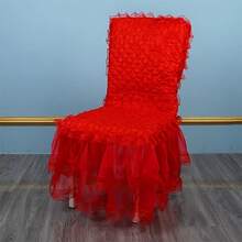 New Princess Style Minimalist Chair Cover, Lace Chair Pad, Lace Chair Slipcover - Multicolor - View 2