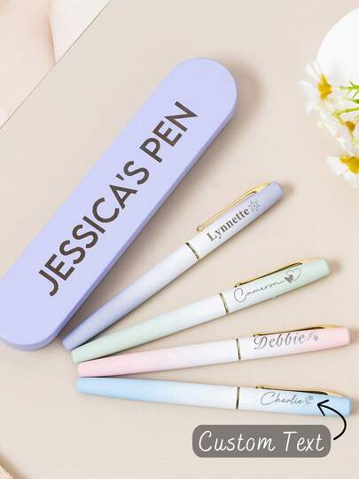 Personalized Pens Gift Set,Custom Metal Pens With Gift Box,Custom Stainless Steel Desk Essentials In Tin Case,Luxury Pen Engraved With Name, Logo Or Message For Executive, Business Or Personal Use,Aesthetic Journaling Luxury Office Pretty Pens,Valentine,Christmas, Thanksgiving, Halloween, Valentine's Day, Mother's Day, Father's Day, Easter Gifts,Bridesmaid Gift,Wedding Gift Back To School, Thank You Gift, Gift For Colleagues Office Team