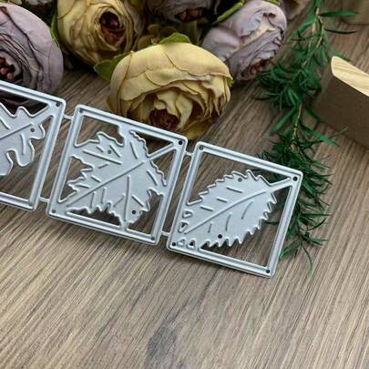 1 Set de moldes de corte de hojas de arce, moldes de corte de metal de hojas de arce, moldes de corte de metal para manualidades de scrapbooking, plantillas, moldes de corte para scrapbooking, elaboración de tarjetas, manualidades decorativas DIY, nuevos moldes de estampado