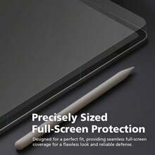High Definition, High Transparency, Anti-Scratch, Anti-Drop, Full Screen Coverage, Strong Anti-Fingerprint, Sensitive Touch, PET Film, Screen Protector Soft Film, Compatible With IPad (Air4/5/6)/(7/8/9/10th Gen)/ 11 1A16(2025)/ Air 11-Inch(2026)/ 12 11-Inch(2026) - Clear - View 4