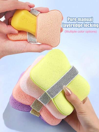 1个弹性皂袋，可装香皂/沐浴球/丝瓜络/超柔软去角质沐浴海绵/冰块，适用于家庭浴室和淋浴配件/清洁工具/皂碟/肥皂清洁工具，适合圣诞节、冬季、粉色、毕业典礼、生日、节日、夏季、秋季、千禧年、时尚、女性妆容、化妆派对、海滩旅行、户外露营、校园旅行、节日装饰礼物、玫瑰、女孩角色扮演，最佳颜色，魅力，氛围