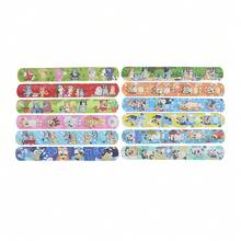 Bluey 1套/12件 新款热销卡通动漫布鲁多图案PVC爸爸戒指手链派对爸爸戒指玩具狗狗主题小礼盒套装生日礼物新年礼物 - 彩色 - 查看 5