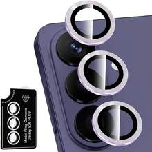 1pc Compatible With Samsung Galaxy S26/S26 Ultra/S26 Plus CD Pattern Rear Camera Lens Protector Tempered Glass S26 Series Metal Ring Camera Lens Film, Easy Installation Positioning Lens Film Camera Protector Protective Pad Black Multicolor Silver Blue Purple Camera Lens Cover - Multicolor - View 20