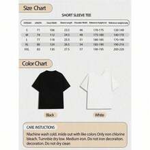 Camiseta de hombre con diseño de triángulo naranja de Tennis Club, ropa de invierno para hombre, cuello redondo, estilo casual, adecuada para salidas o vacaciones de fin de semana, unisex. - Negro - Ver 5