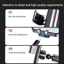 1pc Air Vent Suction Cup Car Phone Holder, New Model Stable Car Navigation Mount Bracket, No Vibration - A - View 3
