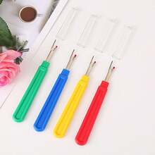 4pcs/Set Seam Ripper, Household Sewing Unpick Tool, Handcraft Cutting Knife, Includes 2 Large & 2 Small Ripper Knives, Random Color - Set - View 5