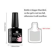 MSRUIOO 10件/組 8ml 咖啡色凝膠指甲油，持久、無鉛、半永久可卸除UV凝膠指甲油，適合夏季美甲、美甲沙龍和居家DIY美甲用品 - 彩色 - 查看 8