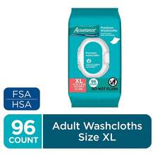 Assurance Premium Disposable Washcloths Extra Large For Full Body Cleansing, New Gentle Formula Free Of Parabens, Phenoxyethanol & Alcohol, Clinically Tested For Delicate Skin, Press-Open Lid For Easy Use, Ideal For On-The-Go, Travel & Outdoor Activities - Số lượng đóng gói: 1 - Xem 10