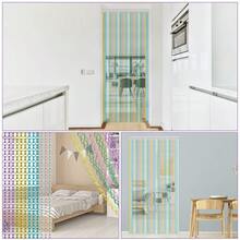 Aluminium Door Fly Screen Metal Chain Curtain Insect Pest Blinds 214cm X 90cm UK - Multicolor - View 7