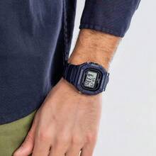 Đồng hồ kỹ thuật số Casio W-218H màu tím cổ điển hình vuông, chống nước 50M, có đèn LED, đa chức năng, dành cho học sinh và thể thao. - Một cỡ - Xem 6