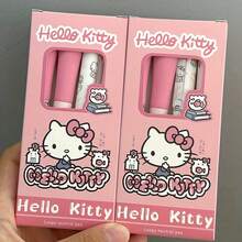 SANRIO 4支装卡通Hello Kitty中性笔套装盒，0.55mm黑色墨水签名笔，书写流畅，出墨均匀，握感舒适，适合学校办公用品、学习用品、学校必需品、文具用品、学习用品、完美的派对礼物、粉丝节日礼物。 - 彩色 - 查看 3