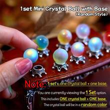 Gorgeous 1:12 Scale Magic Crystal Ball Model Set, Including One Crystal Ball And A Base. Exquisite Details Make It An Indispensable Decoration For Dollhouses And Mini Gardens. - 1 Set = One Crystal Ball + One Base - View 7