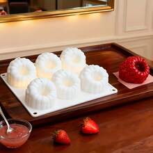 Khuôn làm bánh mousse mâm xôi 6 trong 1 cỡ lớn, khuôn silicon 3D hình mâm xôi và sô cô la, khuôn nến hình trái cây, khuôn nướng hình trái cây với các đường cắt trái cây chính xác - Chất liệu chống dính, có thể tái sử dụng, thích hợp cho mousse, bánh brownie, thạch, kem, pudding sô cô la, bánh phô mai, nến, xà phòng và bánh ngọt. Dụng cụ làm món tráng miệng nhà bếp, dễ dàng lấy bánh ra khỏi khuôn, dụng cụ làm bánh DIY, dụng cụ làm bánh ngọt, nguyên liệu, nghệ thuật làm bánh ngọt. - Xem 4