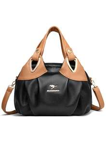 Luxury Soft Leather Handbags Designer Retro Crossbody Bags For Women 2026 New Large Capacity Ladies Shoulder Messenger Bag Sac - Black - View 4