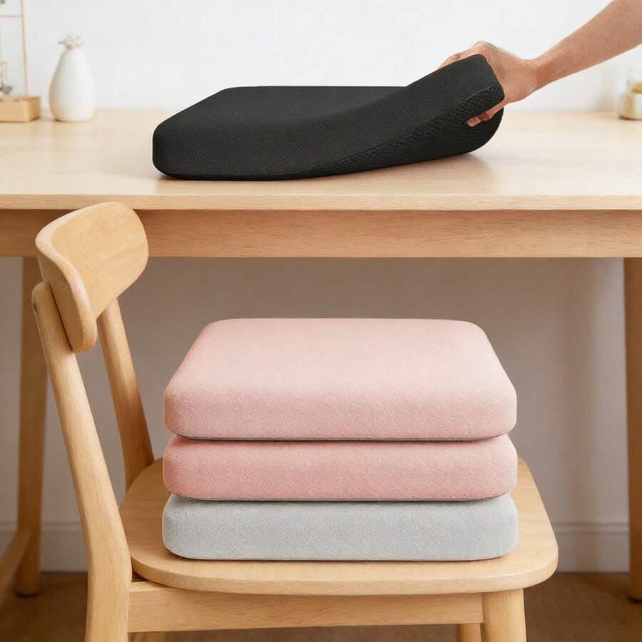 加厚泡沫坐垫，办公椅/学生凳增高垫，四季透气臀垫 - 多色 - 查看 1