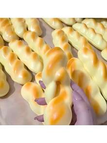 Soft Moist Realistic Bread Squeeze Toy, Slow Rebound Stress Relief Fidget Toy, Suitable As Office, Travel, Classroom, Bus, Christmas, Halloween And Birthday Gift - Multicolor - View 4