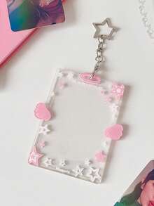 1个星形硬卡套，学生3英寸保护套，偶像小卡片展示挂件套装 - 彩色 - 查看 7