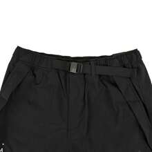 Adidas 男士休闲直筒梭织裤，适合春秋季日常穿着 JN9458 - 黑色 - 查看 5