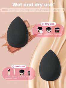 23件套化妆工具套装，包括：20支化妆刷套装+2个化妆海绵+1个绒布袋，一应俱全，新手友好 | 方便旅行携带，送礼佳品 | 新手/女性的完美之选 - 彩色 - 查看 9