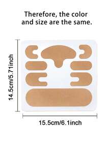 Juego de parches faciales para mejorar la elasticidad de la piel, diseño reutilizable y sin marcas para el cuello - Portátil e instantáneo y adecuado para todo tipo de piel (seca, grasa) - Cuidado de la piel unisex para el levantamiento facial con elasticidad ajustable, diseño reutilizable y sin marcas para el cuidado del cuello, los ojos, la mandíbula y el doble mentón, parches de allanamiento y elevación con un acabado sin costuras y cómodo de usar - Multicolor - Ver 5