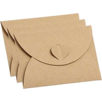 Bộ 12 chiếc hộp đựng thiệp quà tặng nhỏ hình trái tim có khóa cài, thích hợp cho sinh nhật, đám cưới, hoặc dịp cà phê.