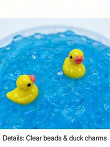 Happy Duckling Swimming Slime Shape, DIY Slime Dough, Unzipping Simulation Handmade Kit, Stretchable Blue Mud, Playset, Christmas Gift - Royal Blue - View 7