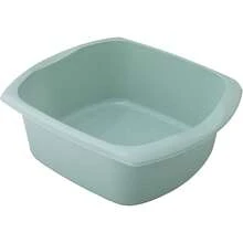 Rectangular Washing Up Bowl, Metallic, Large, 9.5 Litre - Trứng vịt - Xem 1