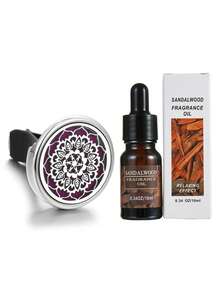 1 Set, Car Diffuser Pendant, Car Clip-On Fragrance Oil Diffuser, Car Air Vent Clip Air Freshener, Includes 10 Mixed Aroma Pads, New Model, Gift, Car Diffuser + Essential Oil Set, Birthday/Graduation Gift - Multicolor - View 28