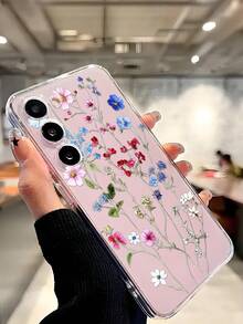 花朵图案 1 件装彩色艺术花卉软壳手机壳，兼容华为荣耀、Galaxy A04e/12/A13/A14/A34/A50/A52/A53/A54/S21/S22/S23/S24/S25/S25Ultra/S25FE/S26/S26 Plus/S26 Ultra/S26 Edge、6A/7A/8A、12T/13T/15T/15T Pro，国际版，非国内版 - 無色 - 查看 7