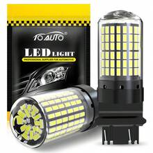 TOAUTO 2 bóng đèn LED ô tô 20W 3000LM Canbus 144SMD BA15S BAU15S BAY15D 3156 3157 7440 7443 dùng cho đèn xi nhan trước sau, đèn phanh, điện áp 12V, màu trắng, đỏ, vàng. - A - Xem 13