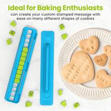 Movable Type Printing Cookie Mold, DIY Cookie & Cake Engraved Stamp Mold, Cookie Stamp - Multicolor - View 6