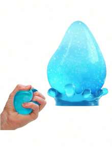Nee Doh Dreamy Water Drop Swirl Cube Squishy Toy, Malt Sugar Slow Rising Stress Ball, Anxiety Relief Fidget Toy - 藍色 - 查看 4