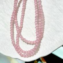 4-10mm Natural Pink Cat's Eye Beads, DIY Handmade Materials, Cat's Eye Effect, Attract Love, Mixed Sizes, Jewelry Making Accessories - Multicolor - View 12