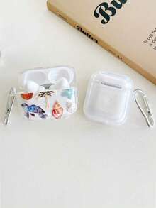 海龟、椰子、贝壳耳机盒，沙滩元素透明耳机盒，附赠1个耳机盒挂绳，兼容耳机盒、耳机、 Pro 3 耳机盒、 Pro（第二代）、 3、 Pro、 1/2、 4 保护套 - 彩色 - 查看 9