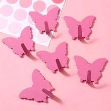 Butterfly Wall Hooks, Strong Adhesive No Drilling Needed, Bathroom Kitchen Door Closet Organizer Hooks, Damage-Free - Multicolor - View 4
