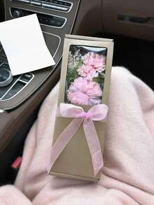 1 Box 13inch(H) Artificial Flower Gift Box, Suitable For Wedding, Birthday, Mother's Day, Teacher's Day, Thanksgiving, Party, Theme Events, Gifts - Multicolor - View 17