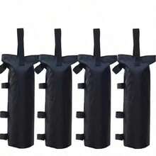 4pcs Heavy Duty Pop-Up Canopy Weight Bags - Extremely Sturdy & Reliable Tent Anchors For Maximum Stability, Quick & Easy Filling, Lightweight Portable Design - Ideal For Outdoor Activities, Parties, Camping - Black - View 11