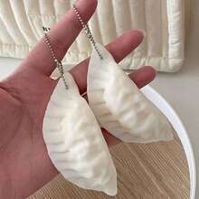 1pc Dumpling Keychain Pendant, Designed With Wonton Bead Chain, Perfect Gift For Relaxation. Suitable As A Stress Relief Gift Or Bag Accessory - Multicolor - View 7