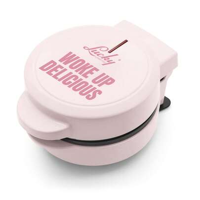 Mini Wafflera Lucky 13 cm para Waffles Belgas | Antiadherente, Compacta y Fácil de Usar