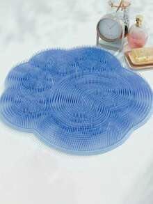 1pc Silicone Foot Scrubber Mat, Bathroom Massage Foot Pad, Exfoliating Foot Brush With Suction Cups, Soft & Smooth, Dual-Layer Design, Cleaning Dead Skin, Reflexology Foot Massage - Multicolor - View 3